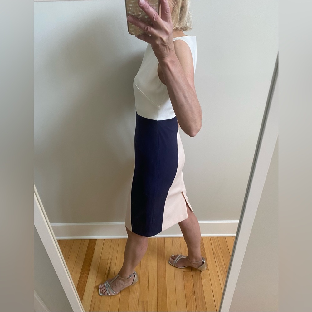 Colorblock Sleeveless Dress by Vince Camuto - Picture 6 of 15